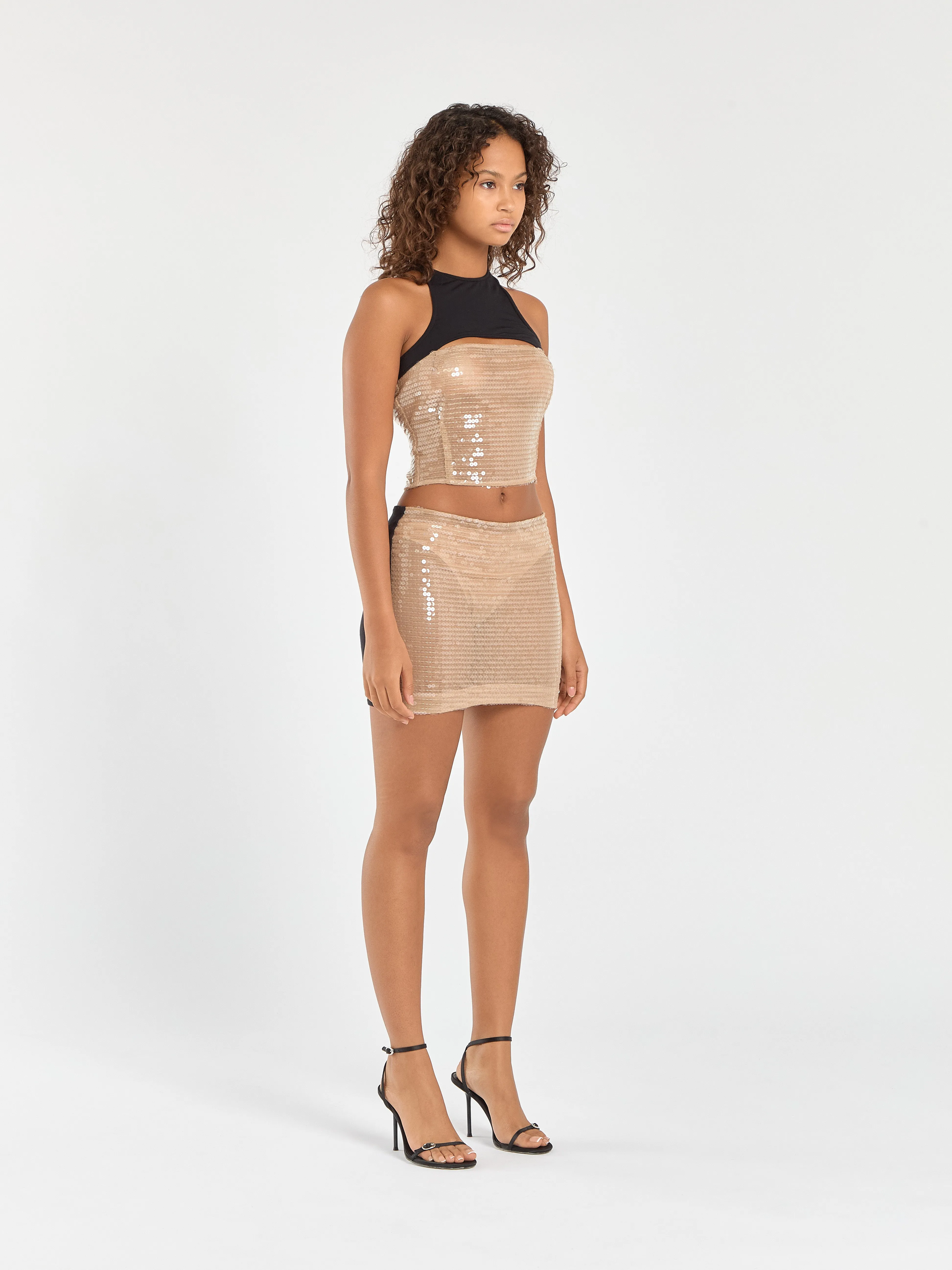 Sequin Mini Skirt