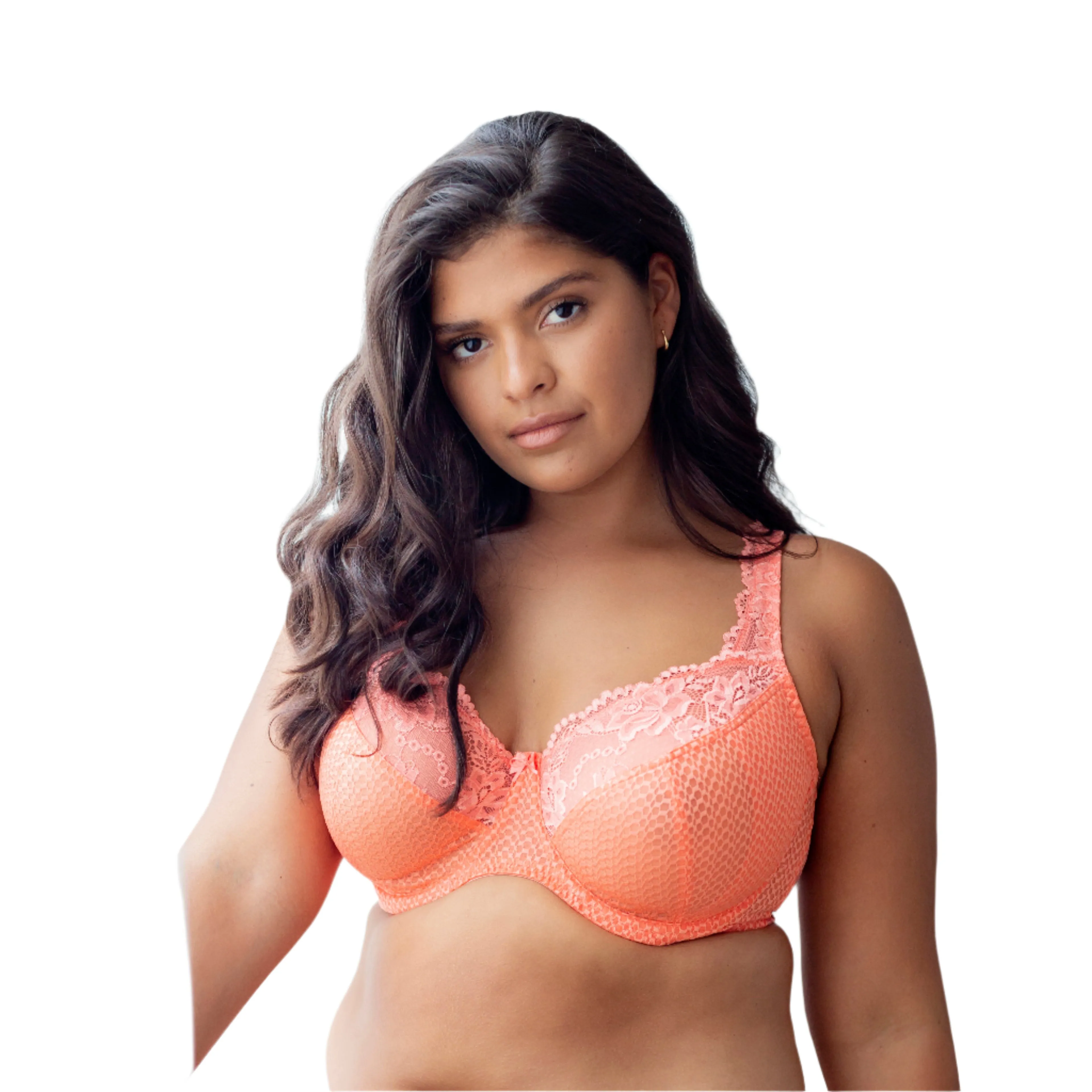 Serena Lace Bra - Fusion Coral