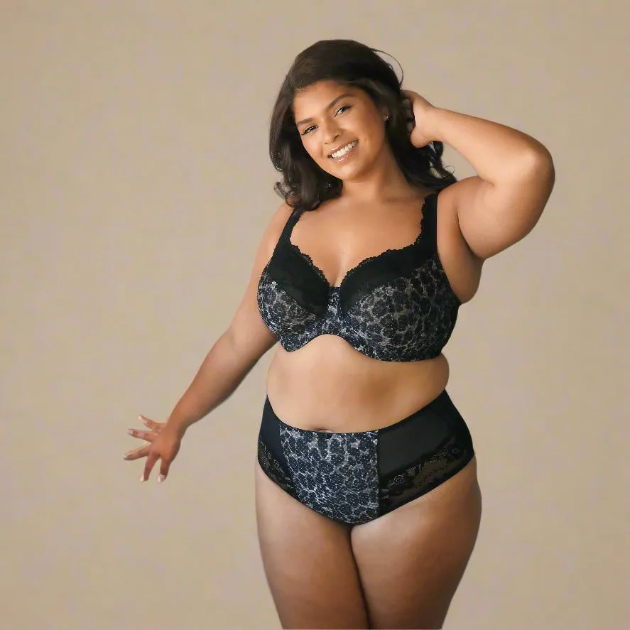 Serena Lace Bra - Leopard