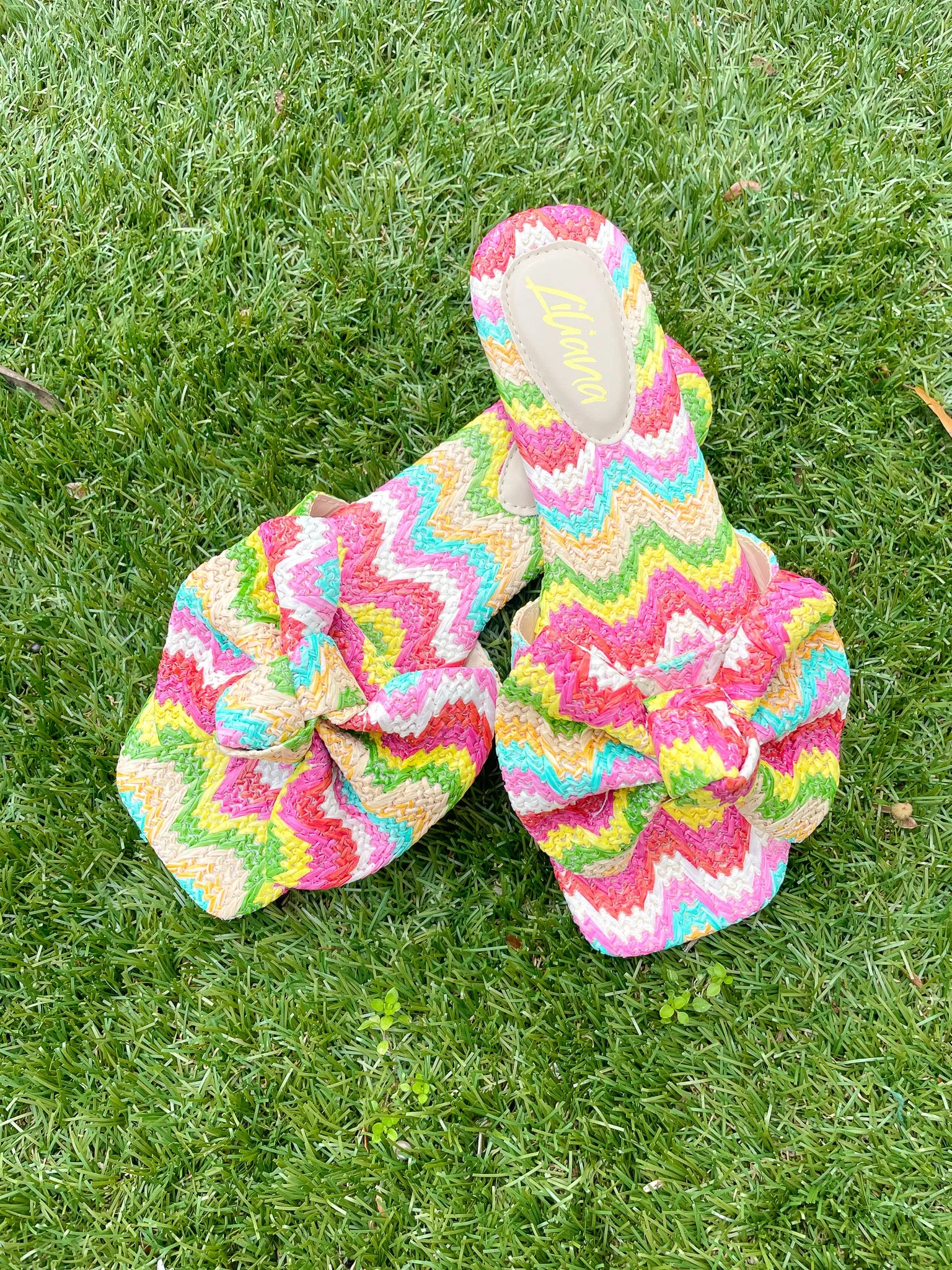 Shinee Multi Raffia Sandal