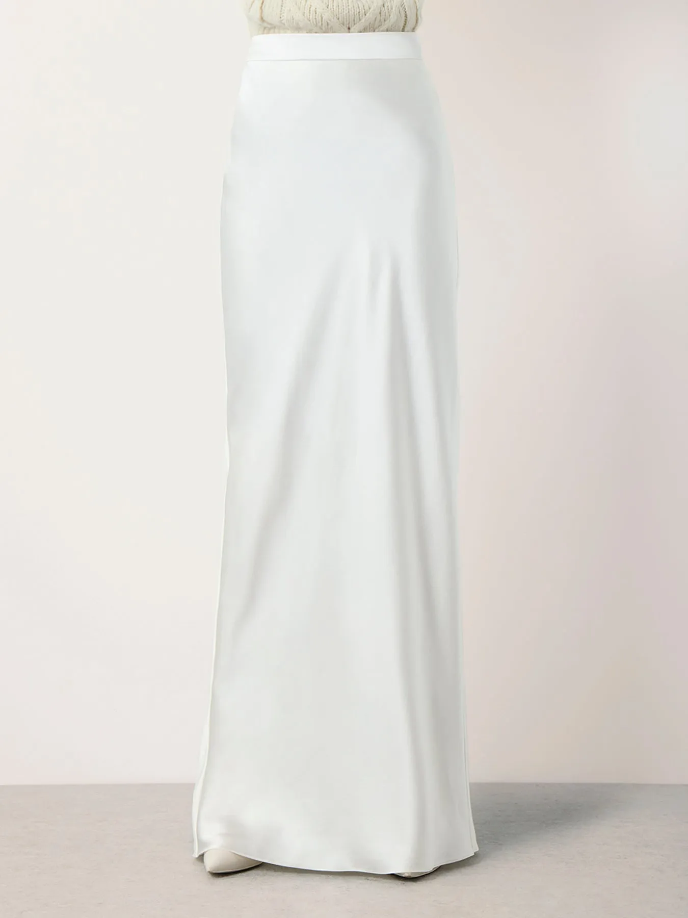 Silk Bias Maxi Skirt