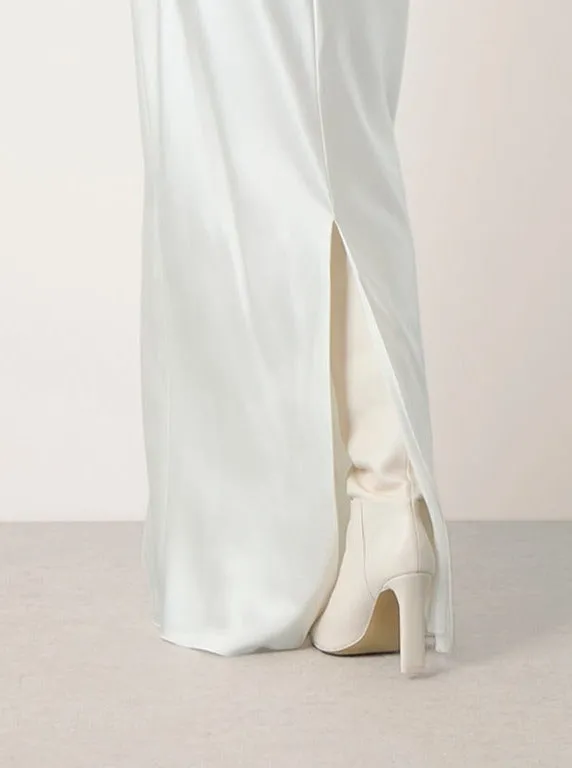 Silk Bias Maxi Skirt