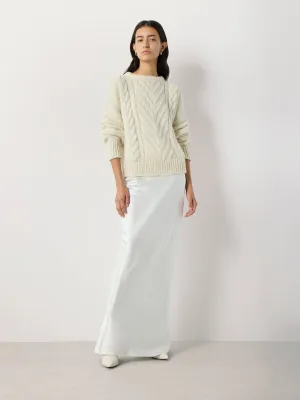 Silk Bias Maxi Skirt