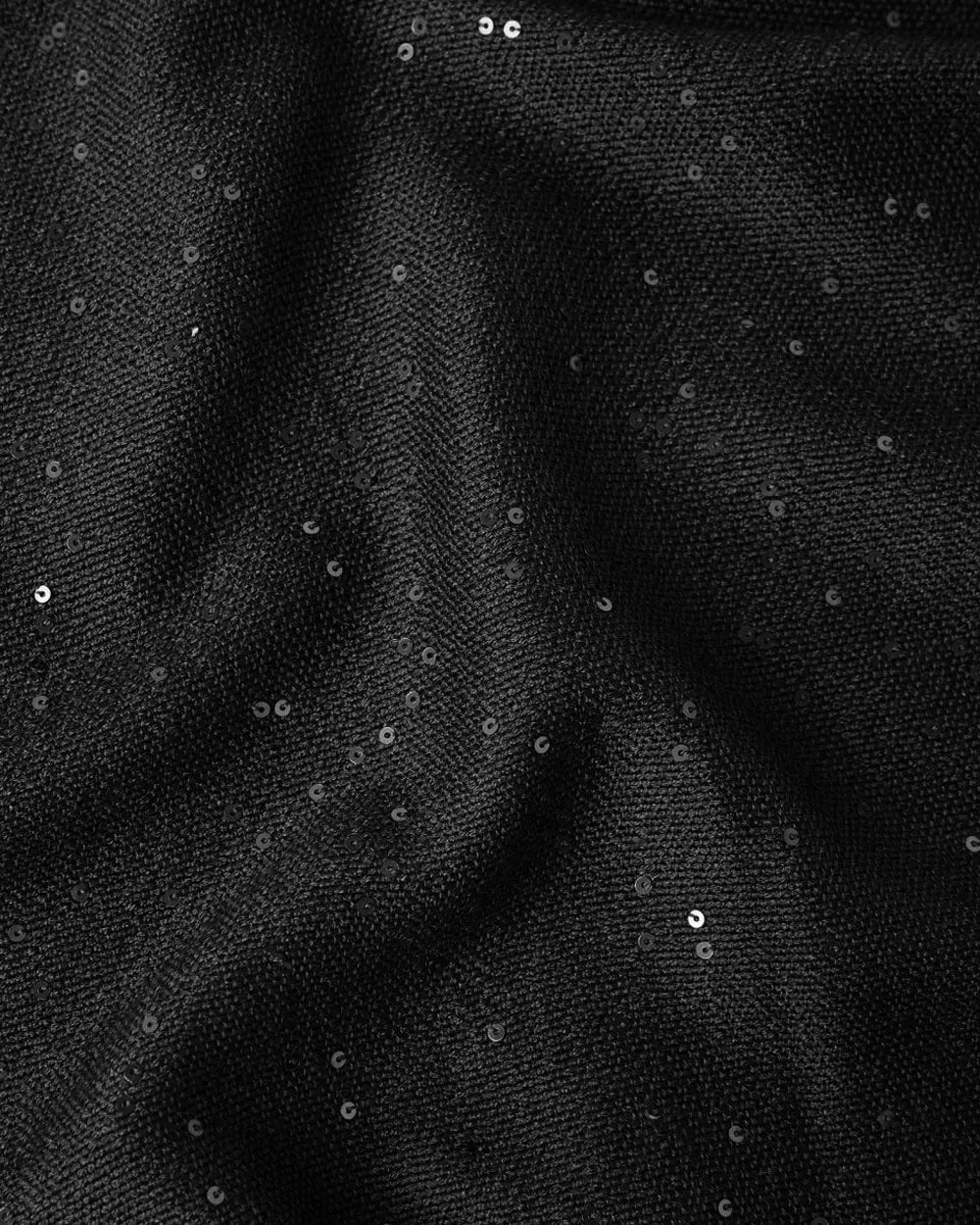 Silk Cashmere Diamond Scarf in Black
