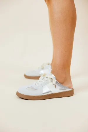 Silver Slip On Sneaker