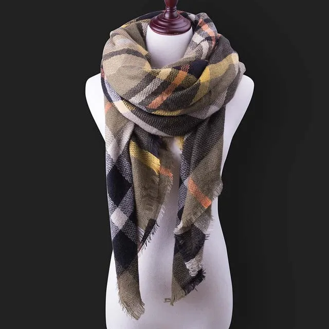 SIMPLESHOW 2017 Luxury Brand Winter Scarf Women Warm Designer Basic Shawls Scarves For Ladies Autumn Cotton Cashmere Wholesale