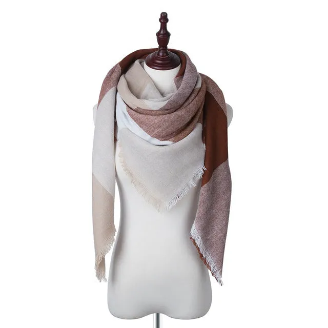 SIMPLESHOW 2017 Luxury Brand Winter Scarf Women Warm Designer Basic Shawls Scarves For Ladies Autumn Cotton Cashmere Wholesale