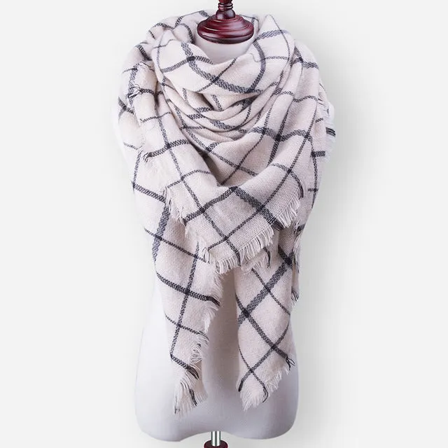 SIMPLESHOW 2017 Luxury Brand Winter Scarf Women Warm Designer Basic Shawls Scarves For Ladies Autumn Cotton Cashmere Wholesale