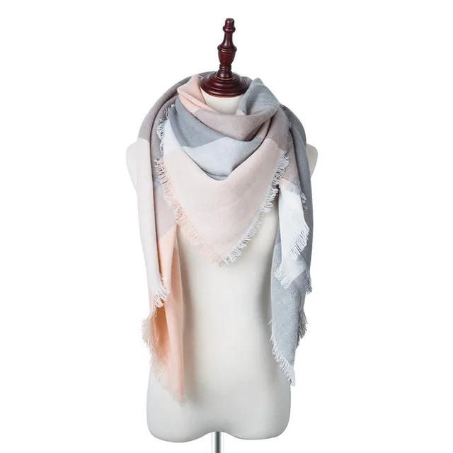 SIMPLESHOW 2017 Luxury Brand Winter Scarf Women Warm Designer Basic Shawls Scarves For Ladies Autumn Cotton Cashmere Wholesale