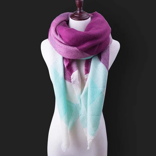 SIMPLESHOW 2017 Luxury Brand Winter Scarf Women Warm Designer Basic Shawls Scarves For Ladies Autumn Cotton Cashmere Wholesale