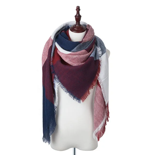 SIMPLESHOW 2017 Luxury Brand Winter Scarf Women Warm Designer Basic Shawls Scarves For Ladies Autumn Cotton Cashmere Wholesale