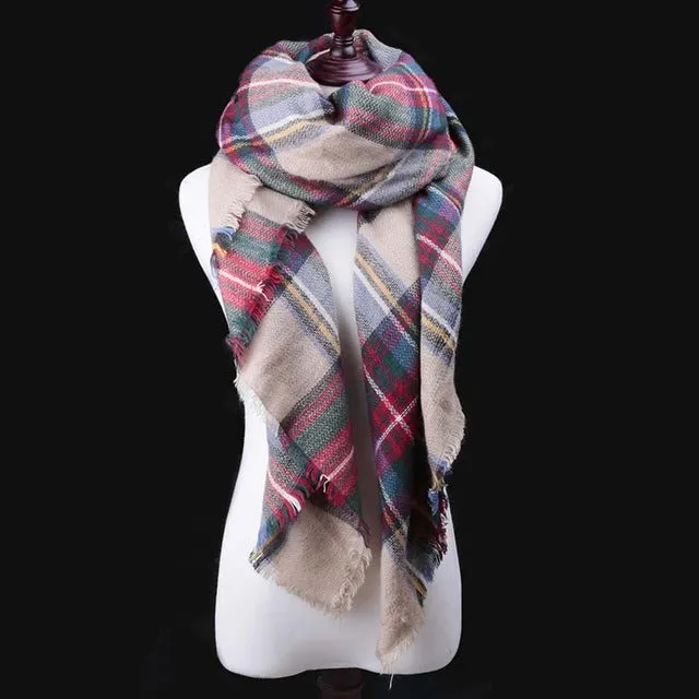 SIMPLESHOW 2017 Luxury Brand Winter Scarf Women Warm Designer Basic Shawls Scarves For Ladies Autumn Cotton Cashmere Wholesale