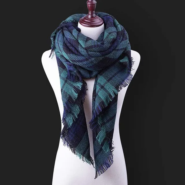 SIMPLESHOW 2017 Luxury Brand Winter Scarf Women Warm Designer Basic Shawls Scarves For Ladies Autumn Cotton Cashmere Wholesale