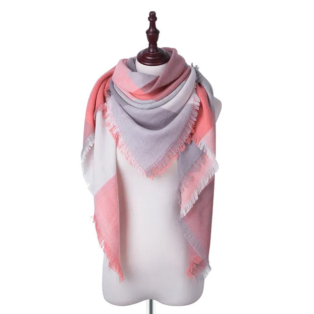 SIMPLESHOW 2017 Luxury Brand Winter Scarf Women Warm Designer Basic Shawls Scarves For Ladies Autumn Cotton Cashmere Wholesale