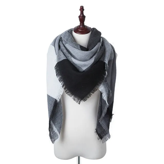 SIMPLESHOW 2017 Luxury Brand Winter Scarf Women Warm Designer Basic Shawls Scarves For Ladies Autumn Cotton Cashmere Wholesale