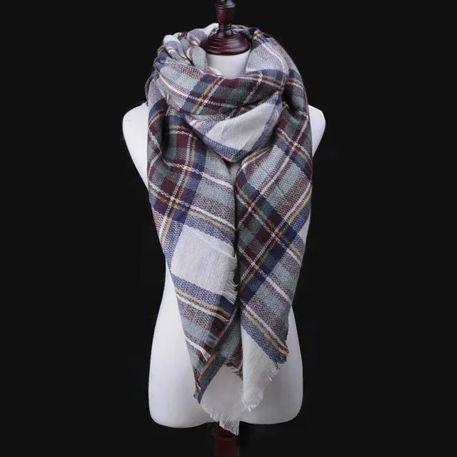SIMPLESHOW 2017 Luxury Brand Winter Scarf Women Warm Designer Basic Shawls Scarves For Ladies Autumn Cotton Cashmere Wholesale