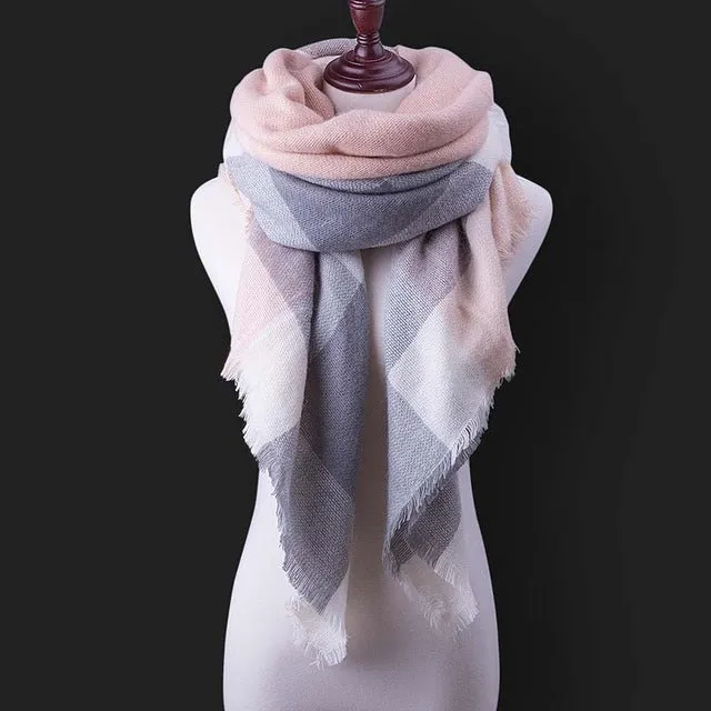 SIMPLESHOW 2017 Luxury Brand Winter Scarf Women Warm Designer Basic Shawls Scarves For Ladies Autumn Cotton Cashmere Wholesale