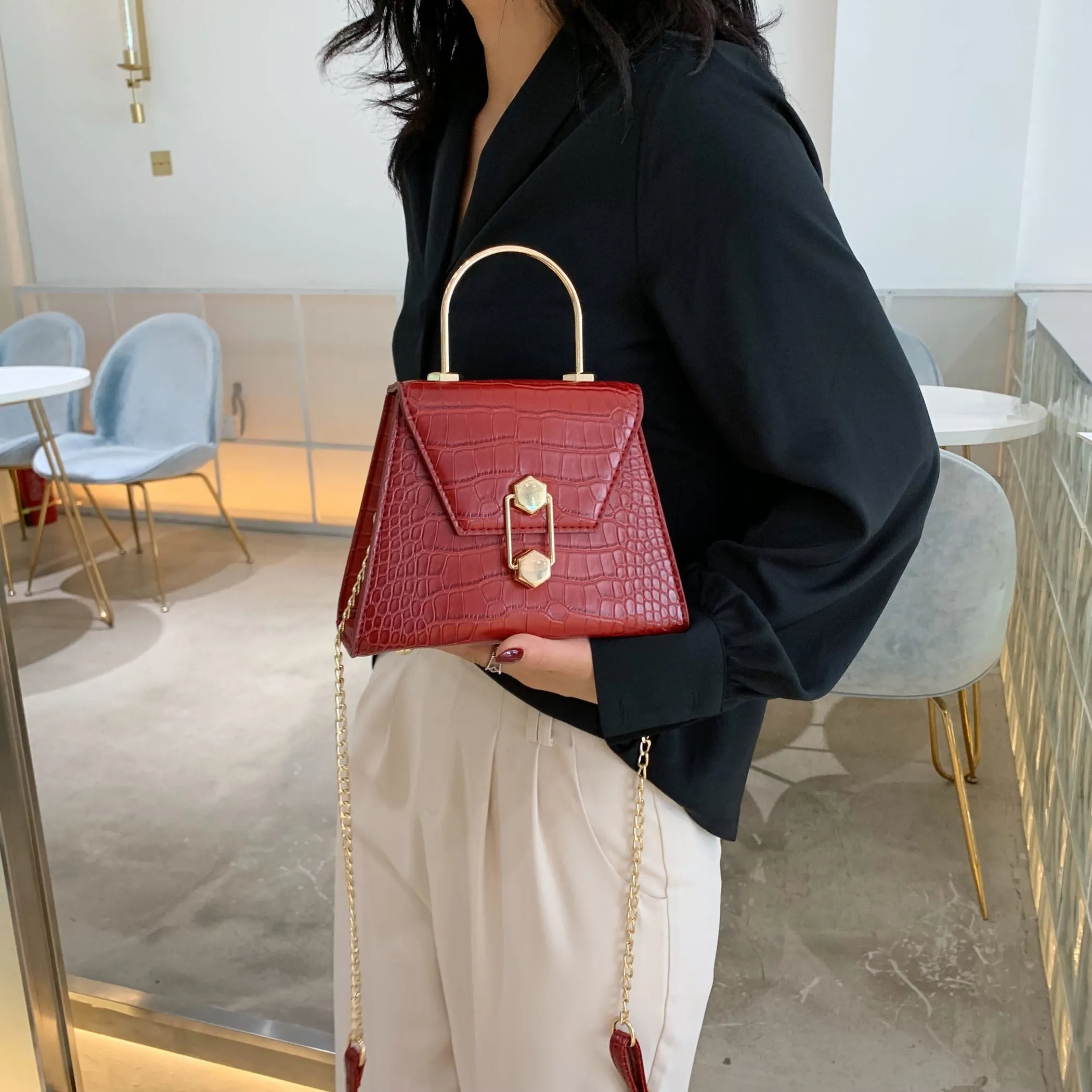 Simplicity Inspired PU Leather Crossbody Handbag