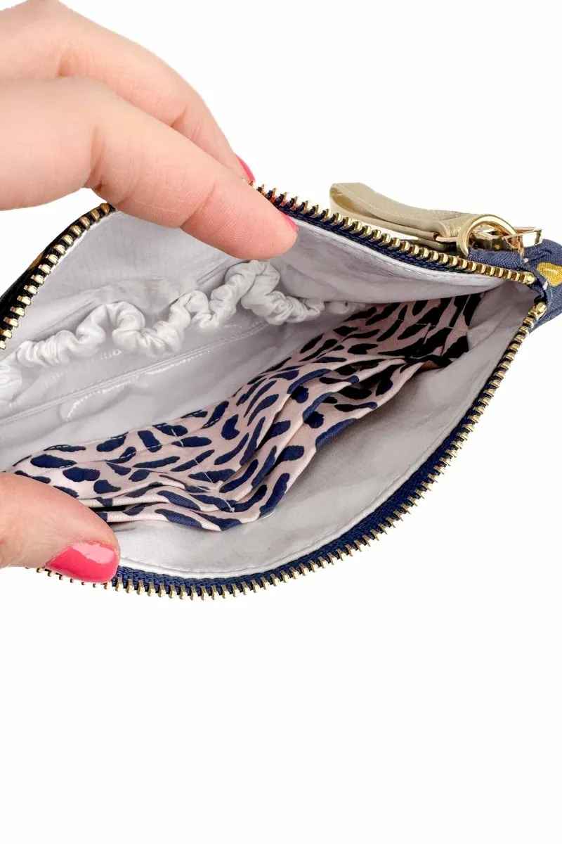 Simply Golden Convertible Crossbody Wristlet  with Compartments