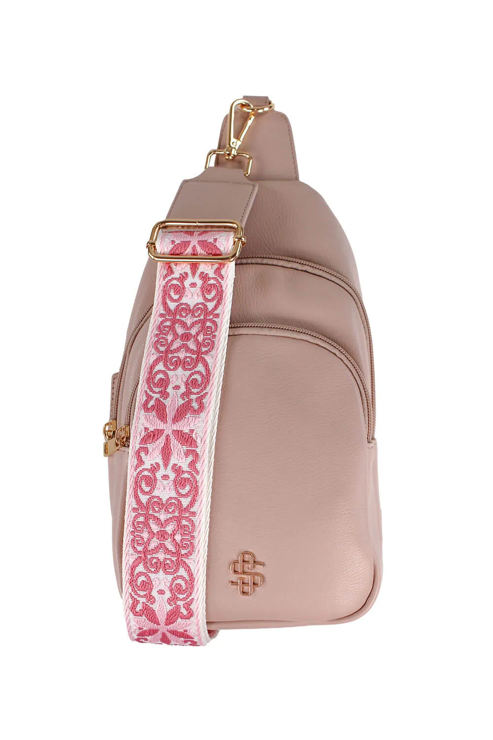Simply Southern Sling Bag in Almond Tan | 0224-BAG-LTHR-SLING-ALMOND