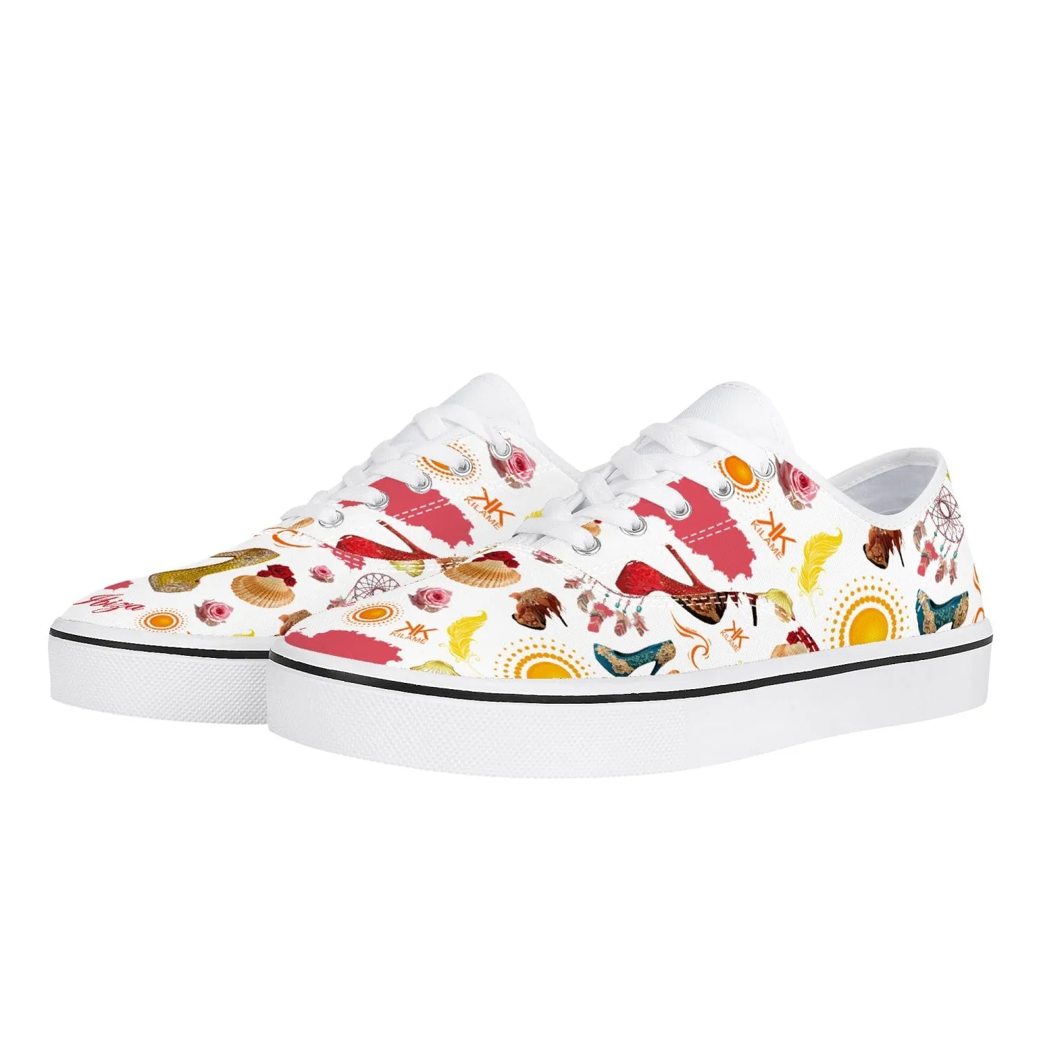 Skate Shoes - White 'Ibiza life'