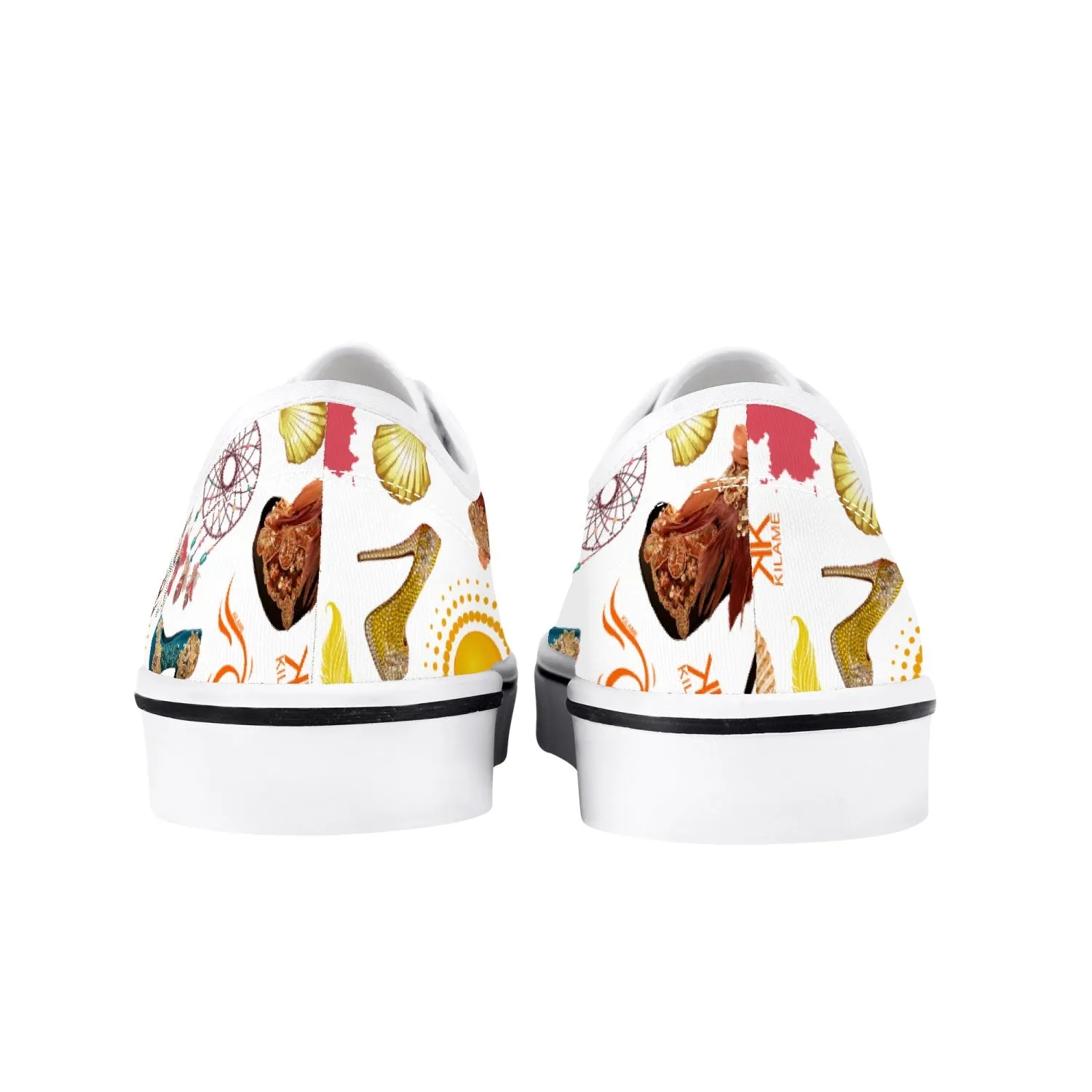 Skate Shoes - White 'Ibiza life'