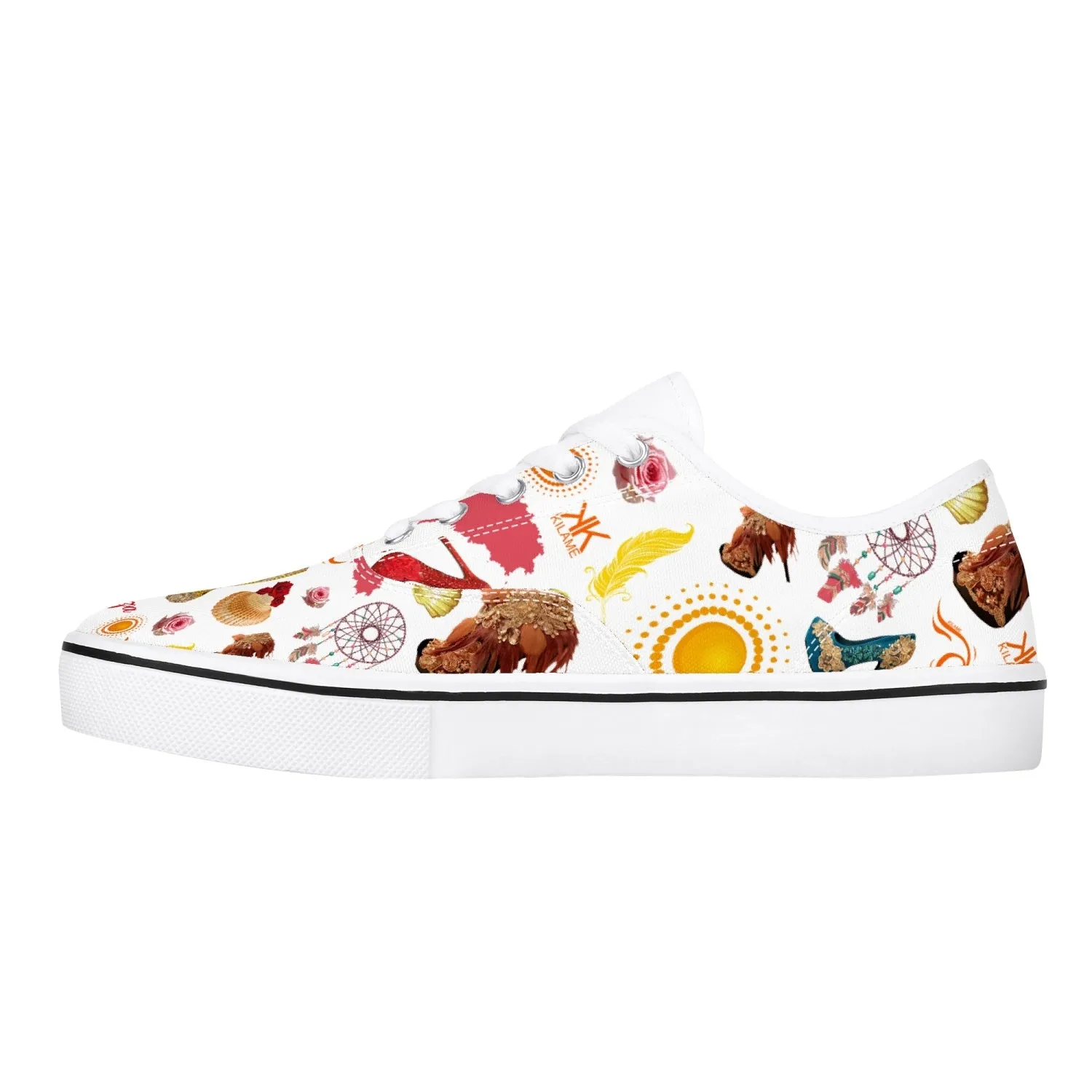 Skate Shoes - White 'Ibiza life'