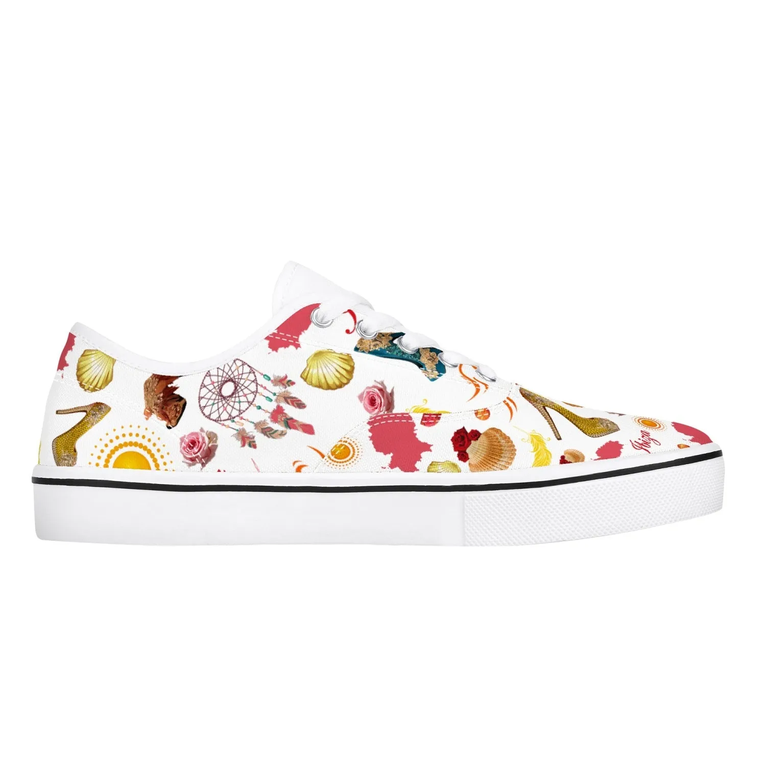 Skate Shoes - White 'Ibiza life'