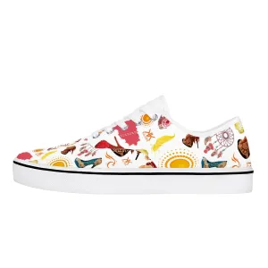 Skate Shoes - White 'Ibiza life'