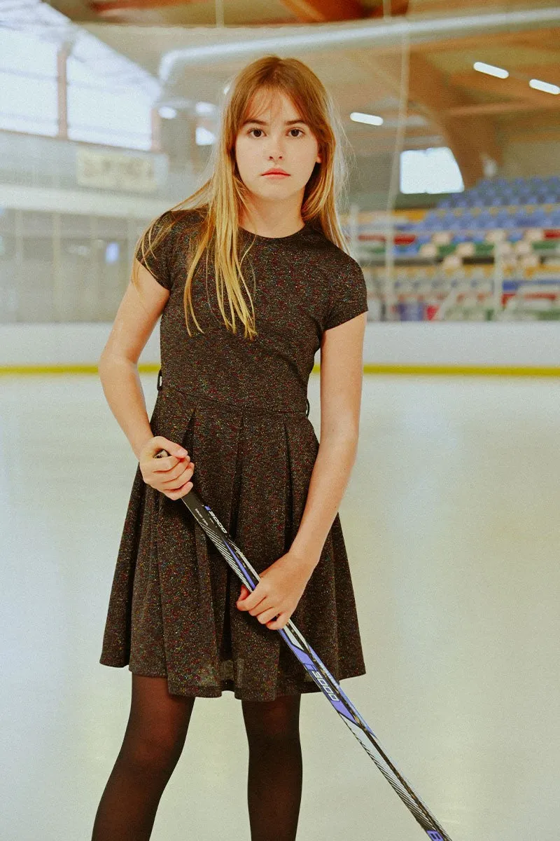 SKATER DRESS, IRIDESCENT