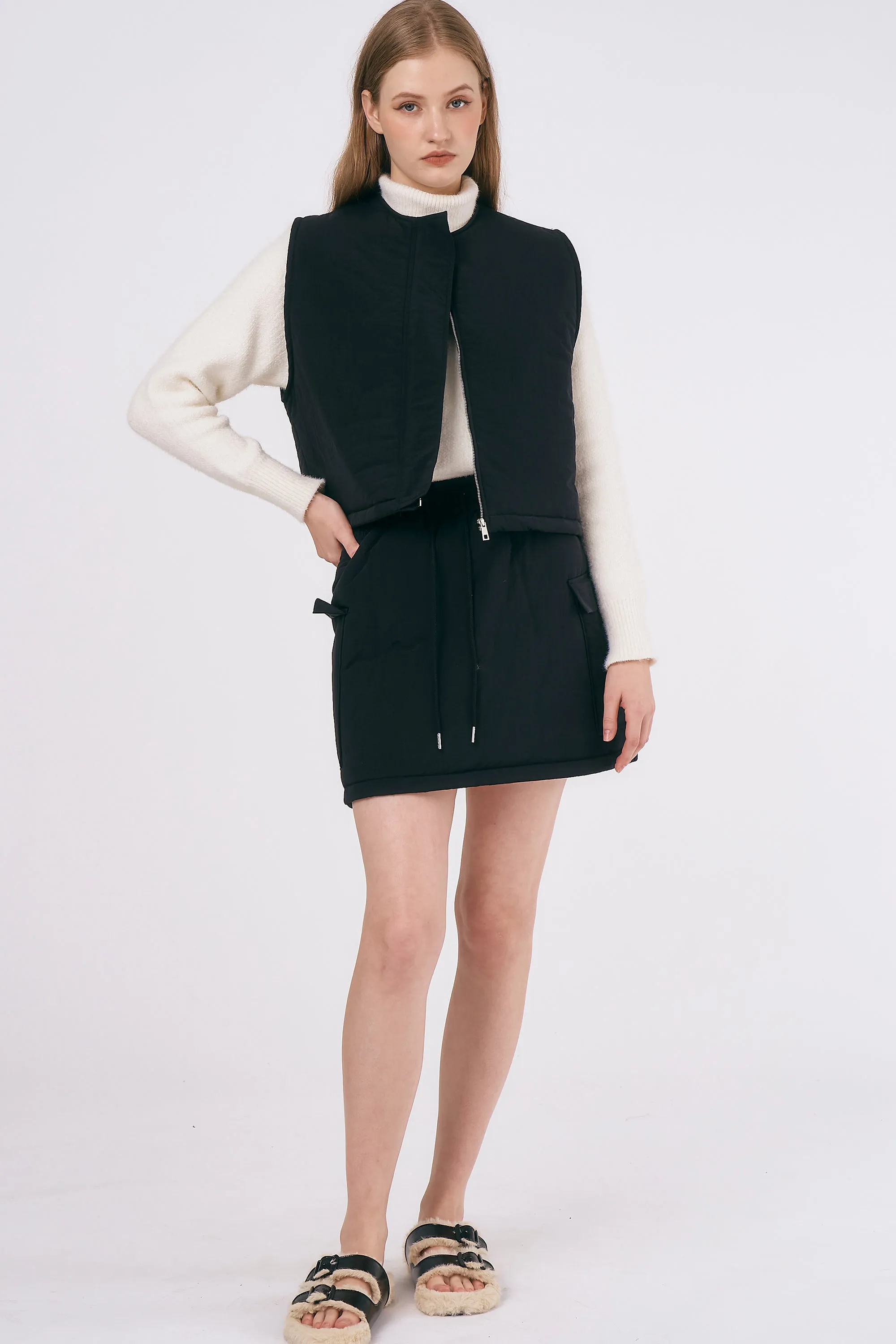 Skylar Nylon Mini Skirt