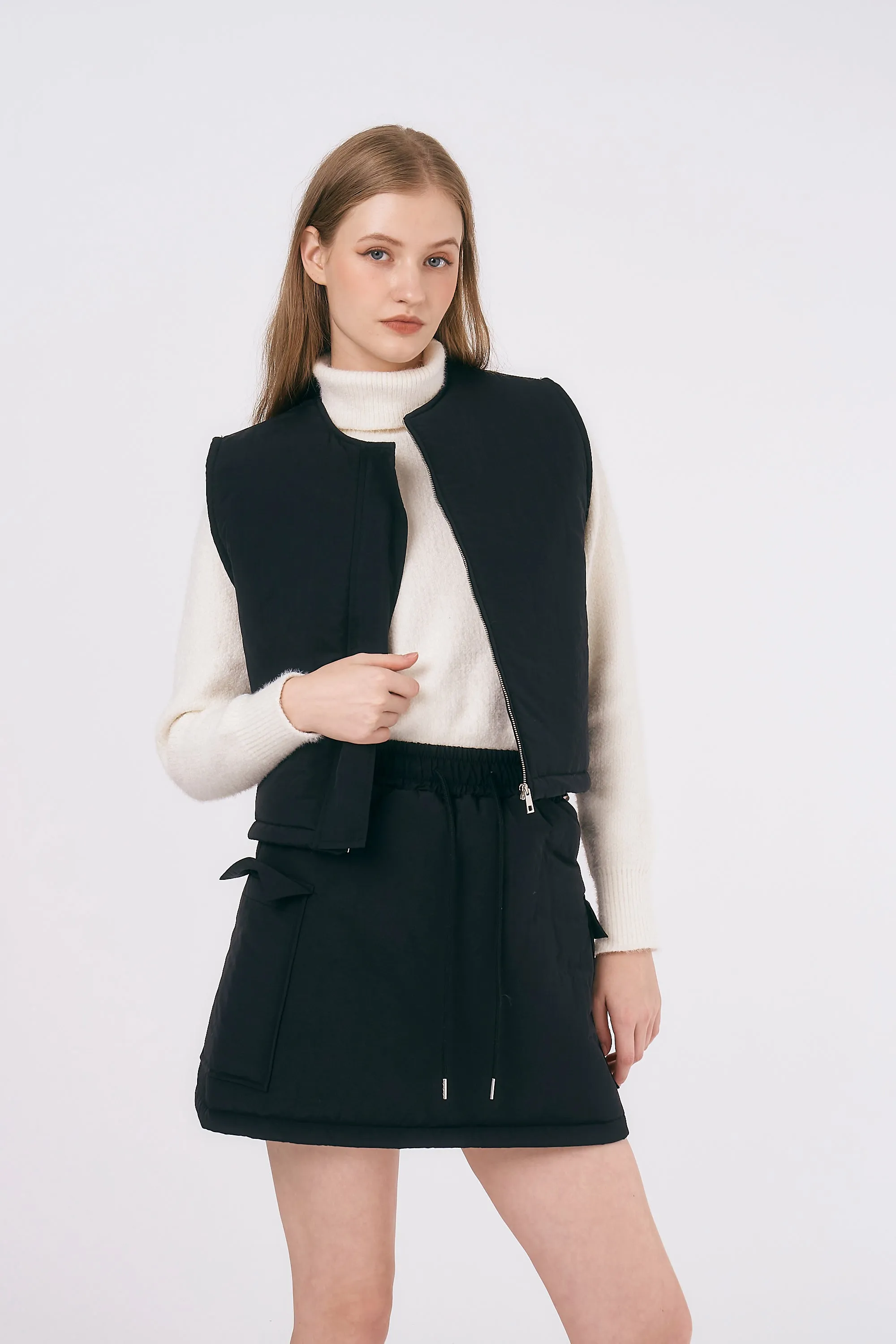 Skylar Nylon Mini Skirt