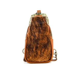 Sling Bag - Red Brindle w/ Turquoise tool