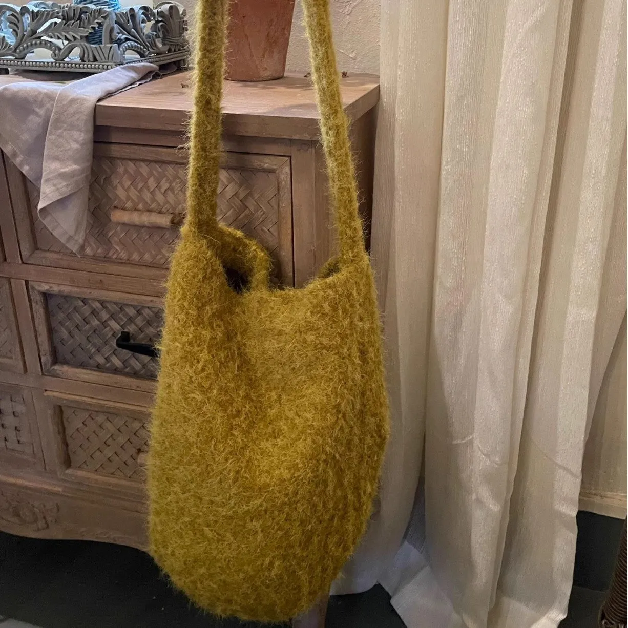 Slouchy Fluffy Soft Glutinous One Versatile Shoulder Bags
