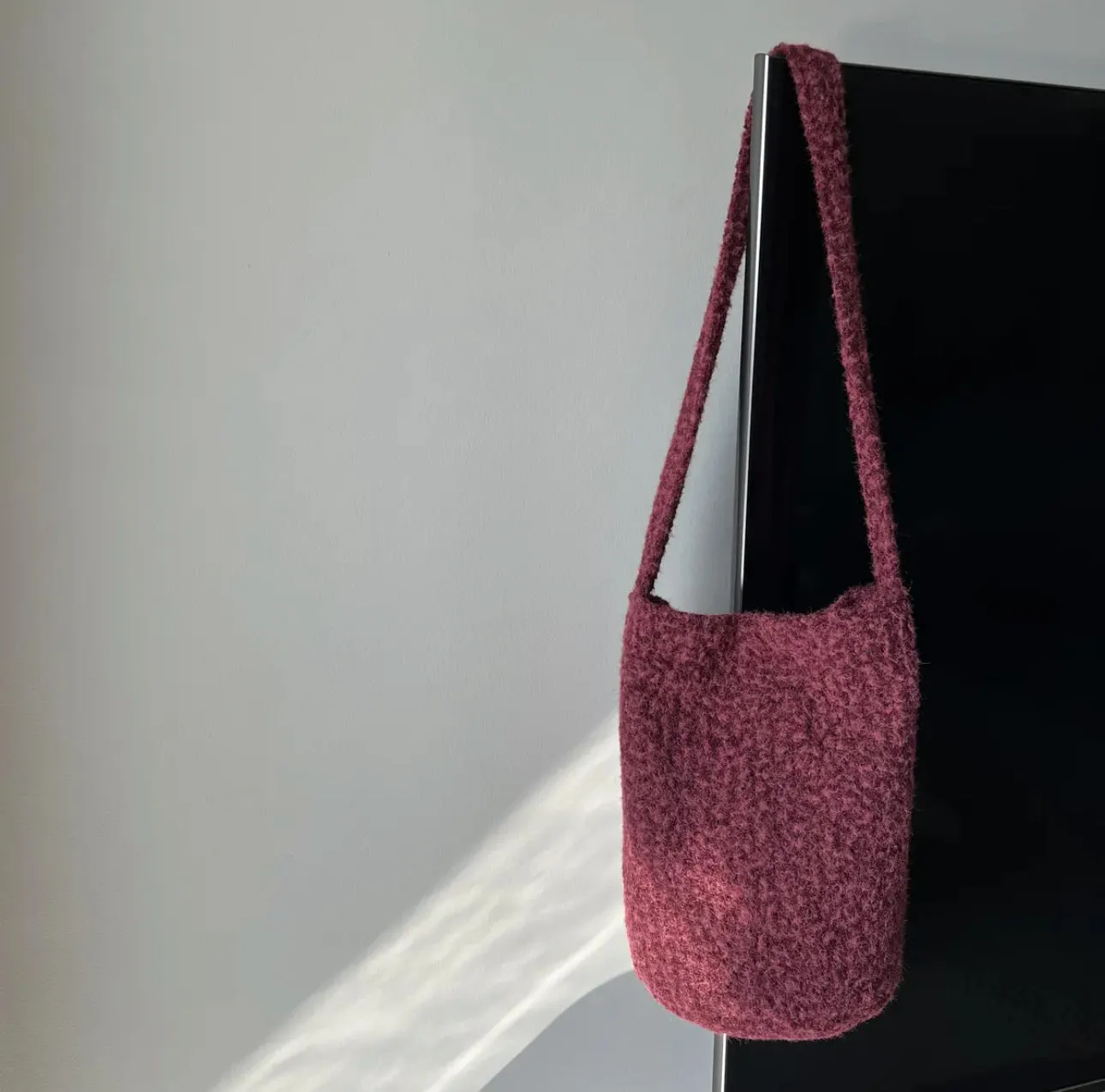 Slouchy Fluffy Soft Glutinous One Versatile Shoulder Bags