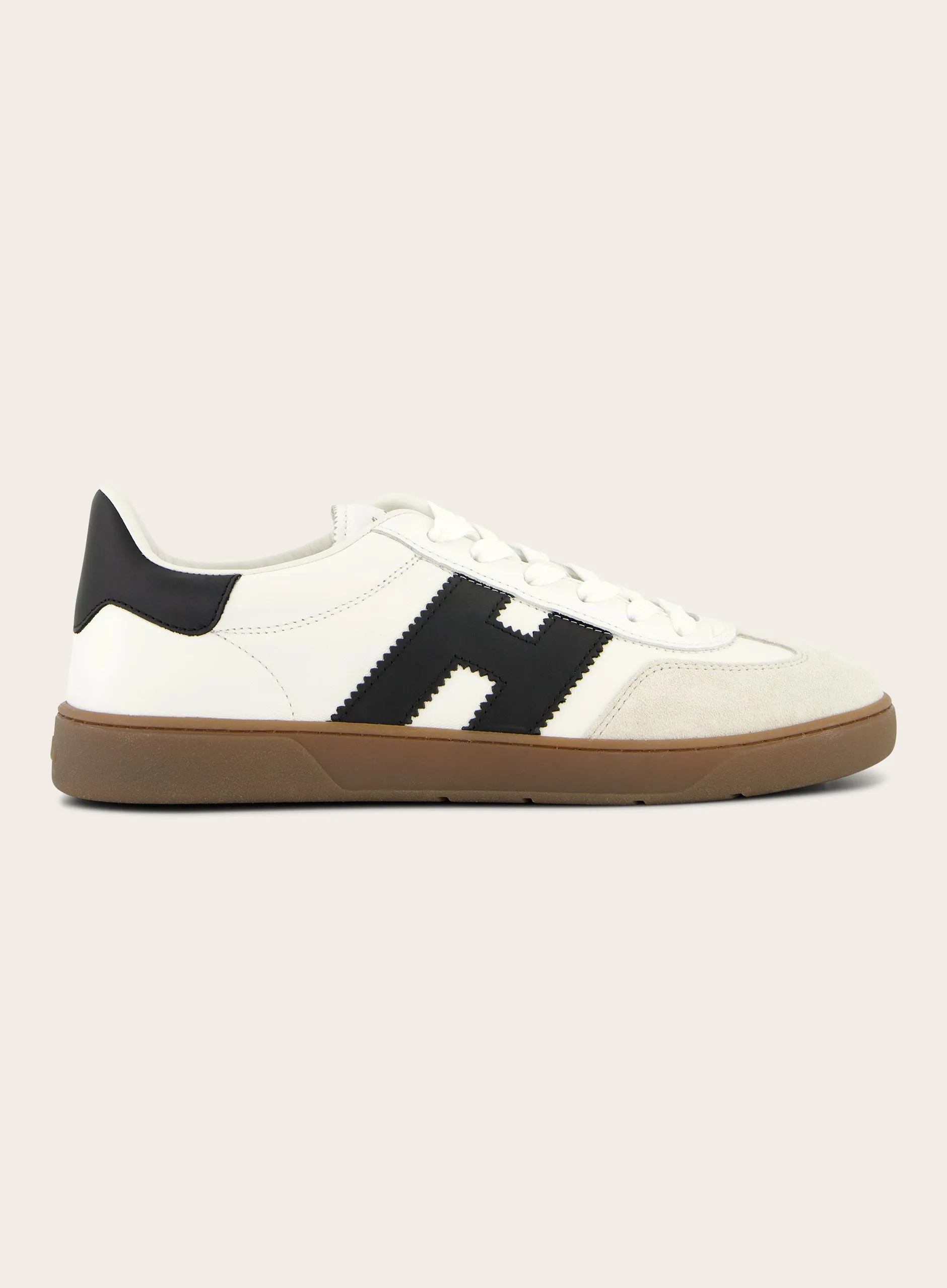 Sneakers van leer