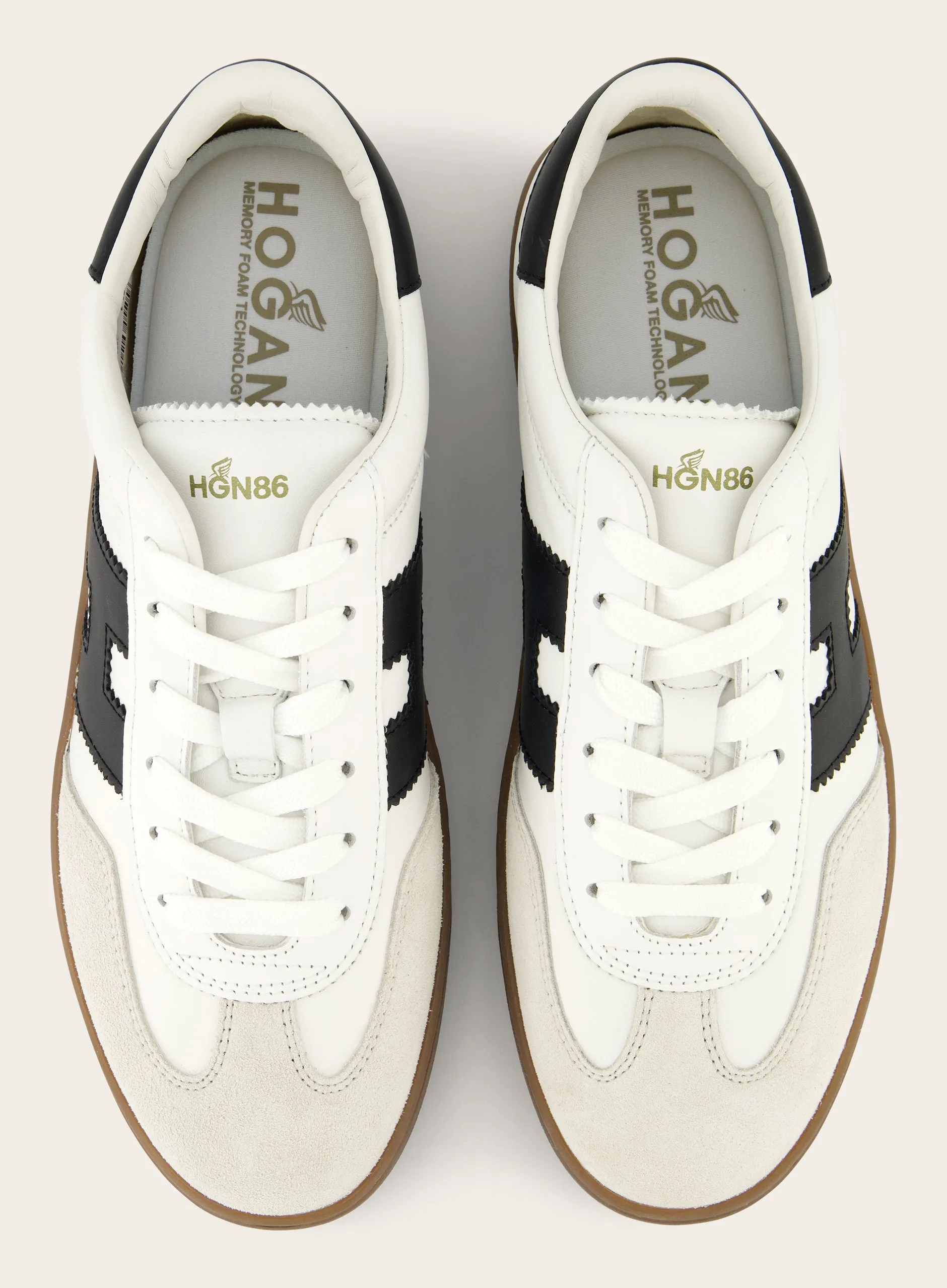 Sneakers van leer