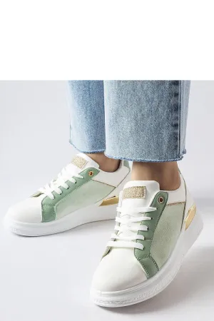 Sneakers with a delicate golden accent