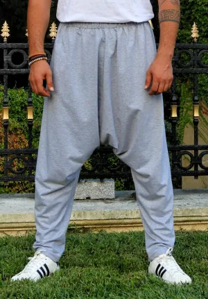 SNOW Men's Harem Pants For Winter (Gray, Red)