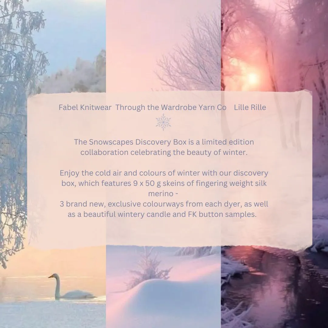 Snowscapes Discovery Box - Fabel Knitwear, Lille Rille, Through the Wardrobe Collab