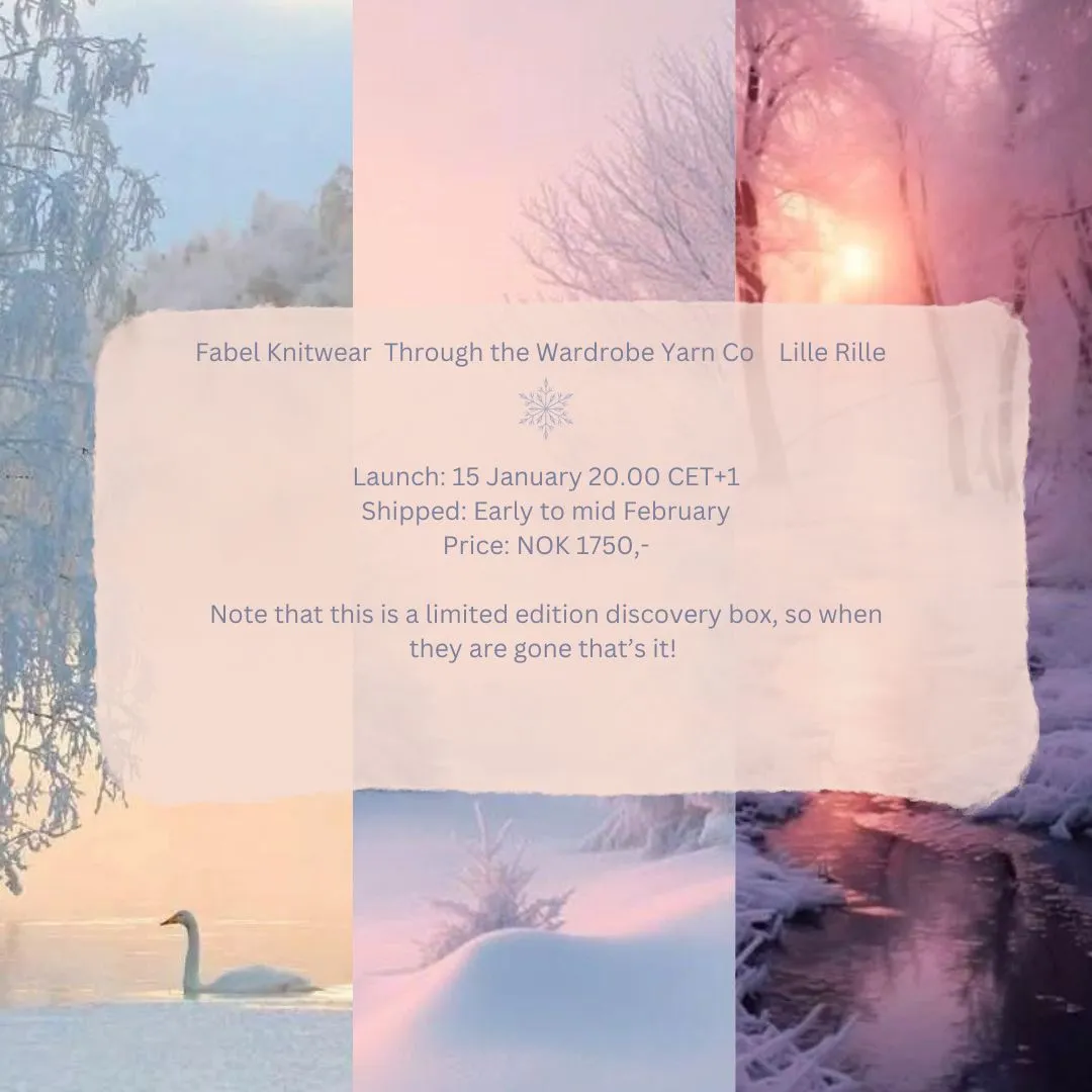 Snowscapes Discovery Box - Fabel Knitwear, Lille Rille, Through the Wardrobe Collab