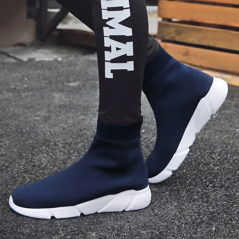 Socks Sneakers Women Men Knit Upper Sport Shoes