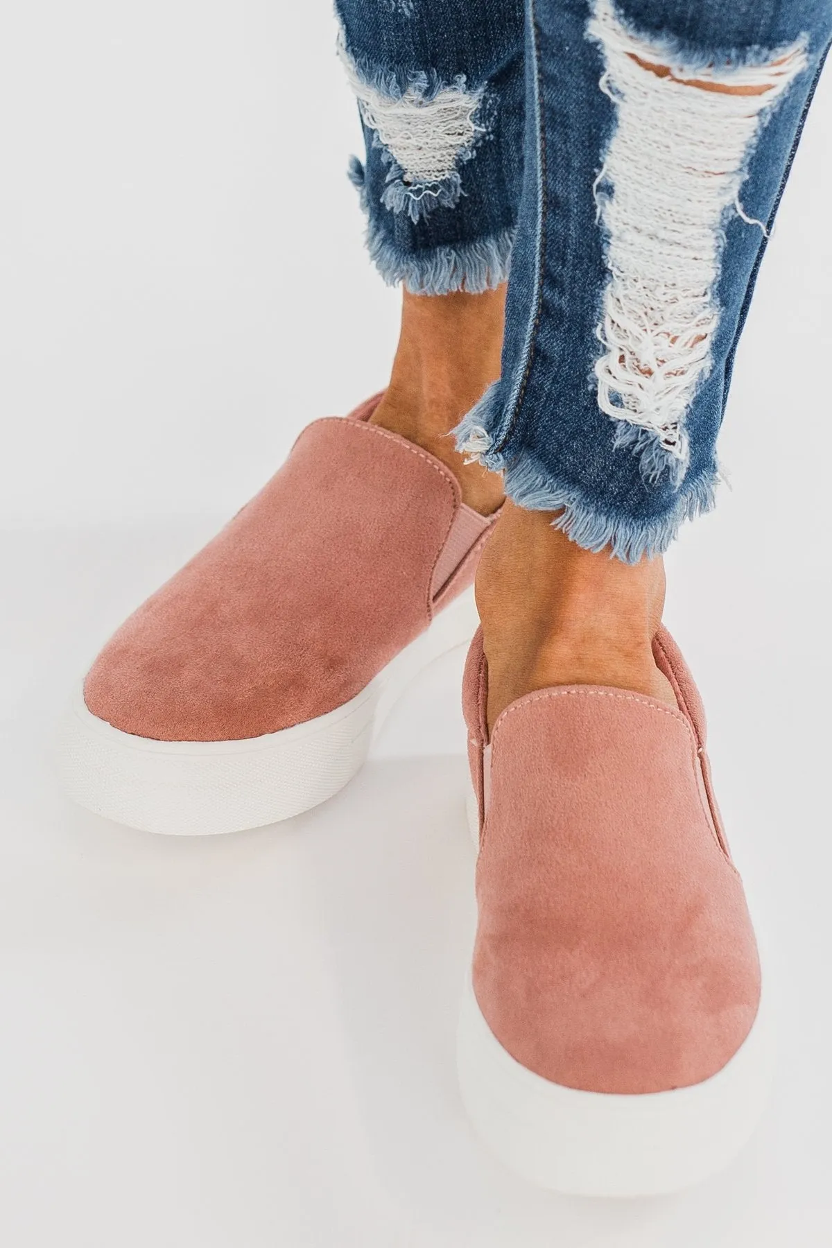 Soda Hike Slip On Sneakers- Dark Mauve