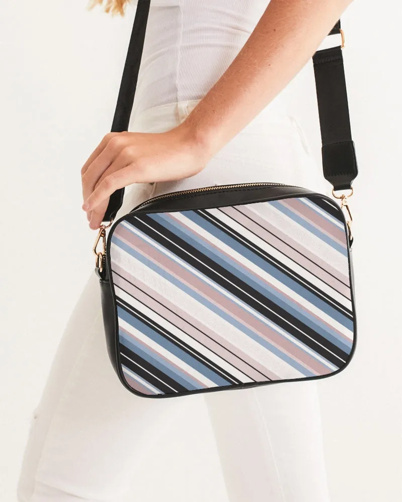 Soft Beach Stripe Crossbody Bag