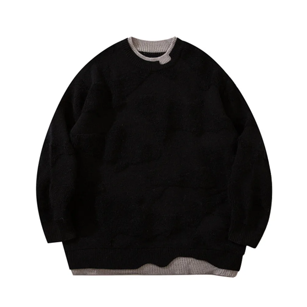 Soft Dolphin Base Flower Sweater