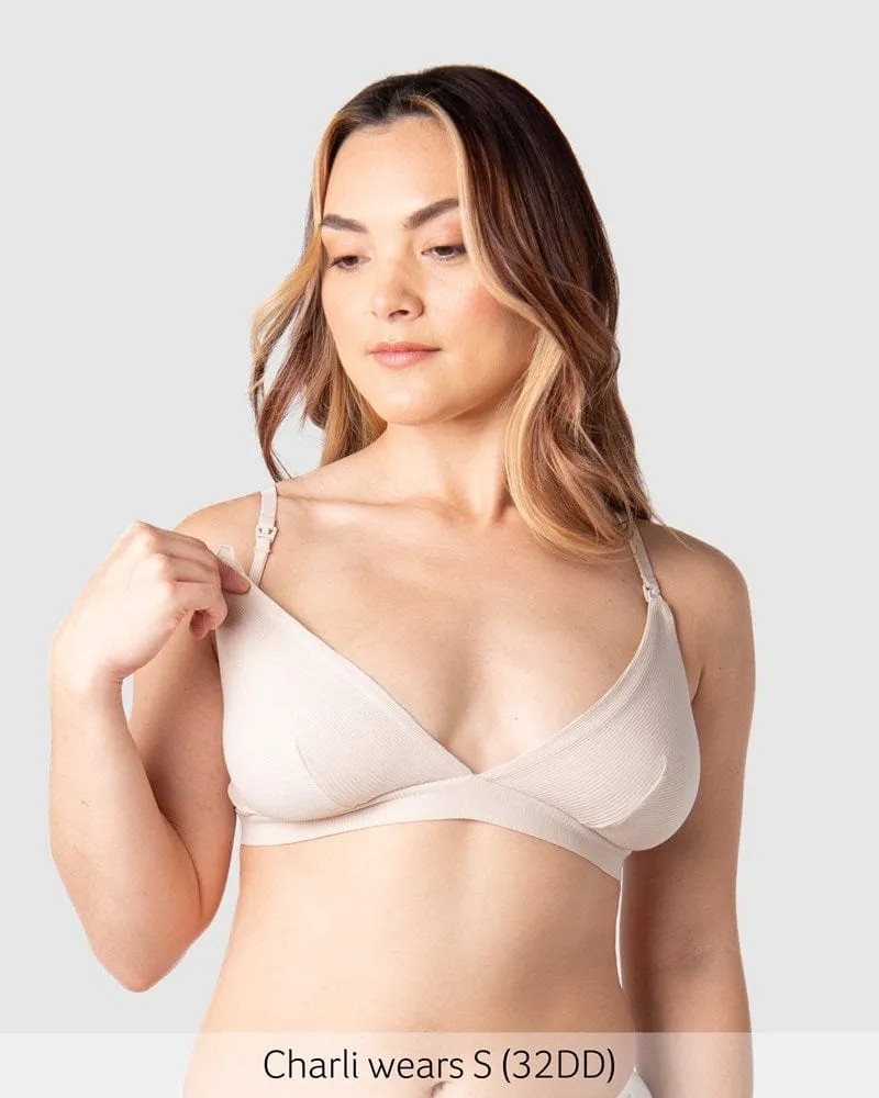 Solace Triangle Nursing Bra - Oat