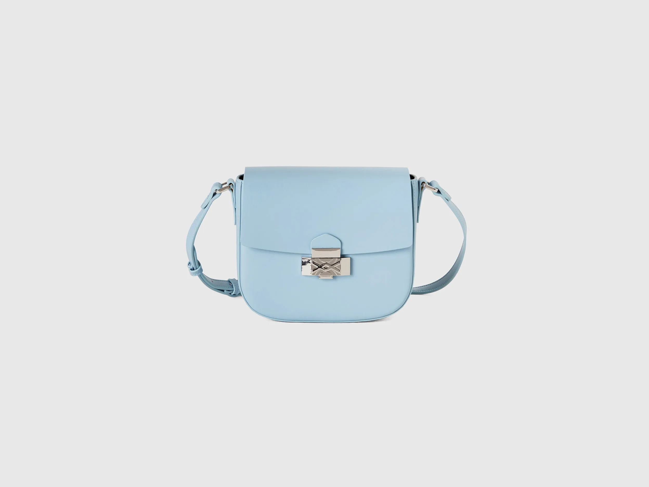 Solid Push Button Sling Bag