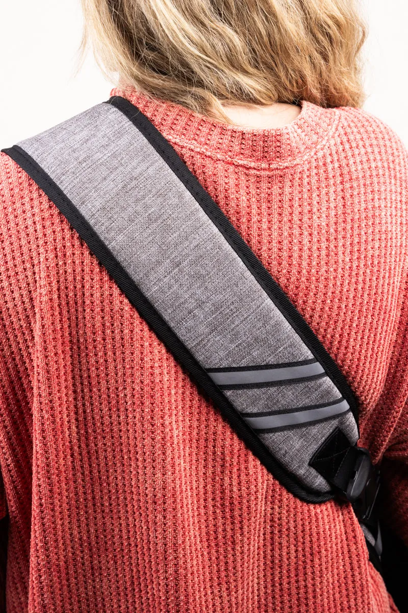 Steel Gray Crosshatch Pet Sling