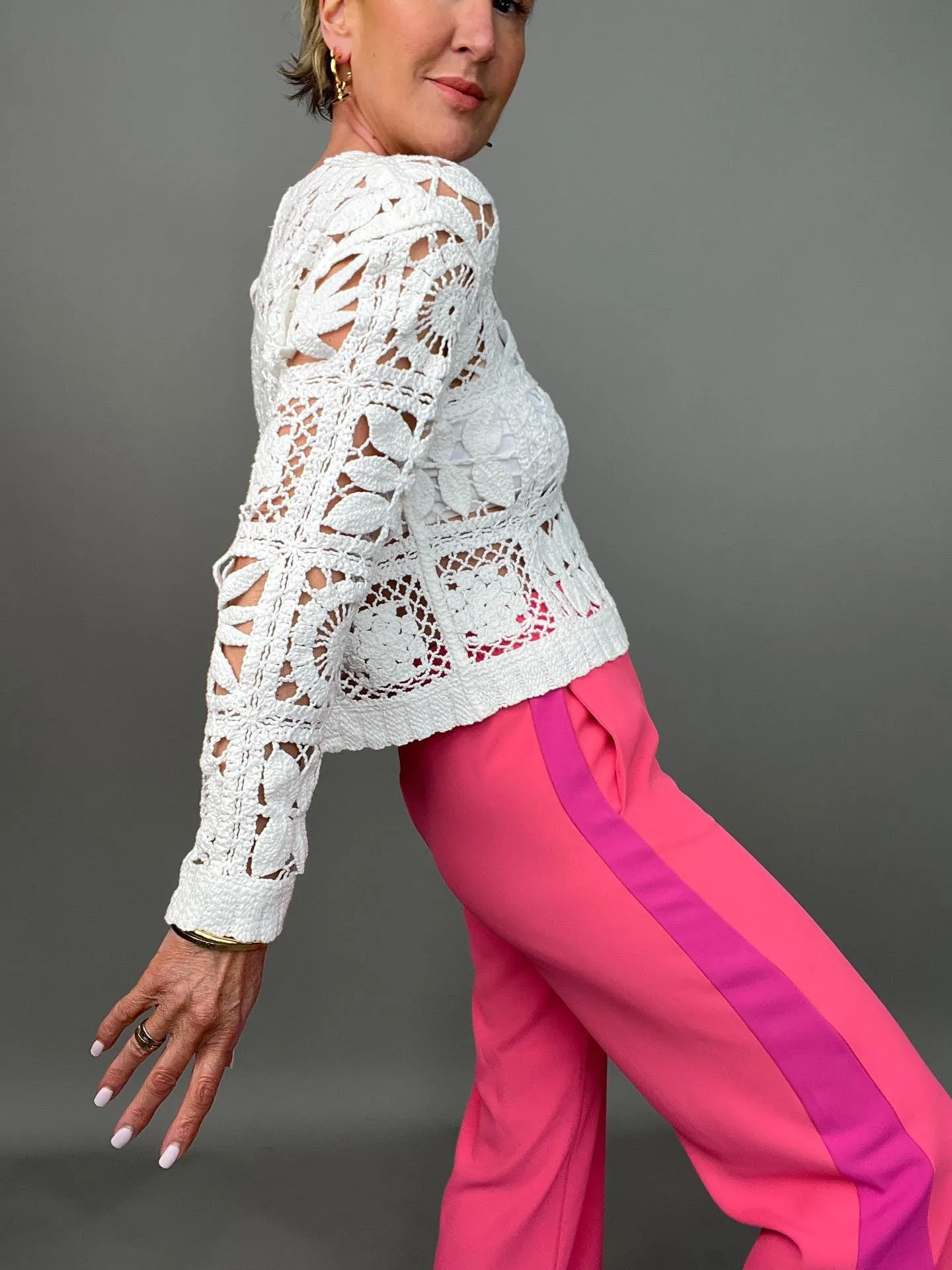 Stone Crochet Cardigan