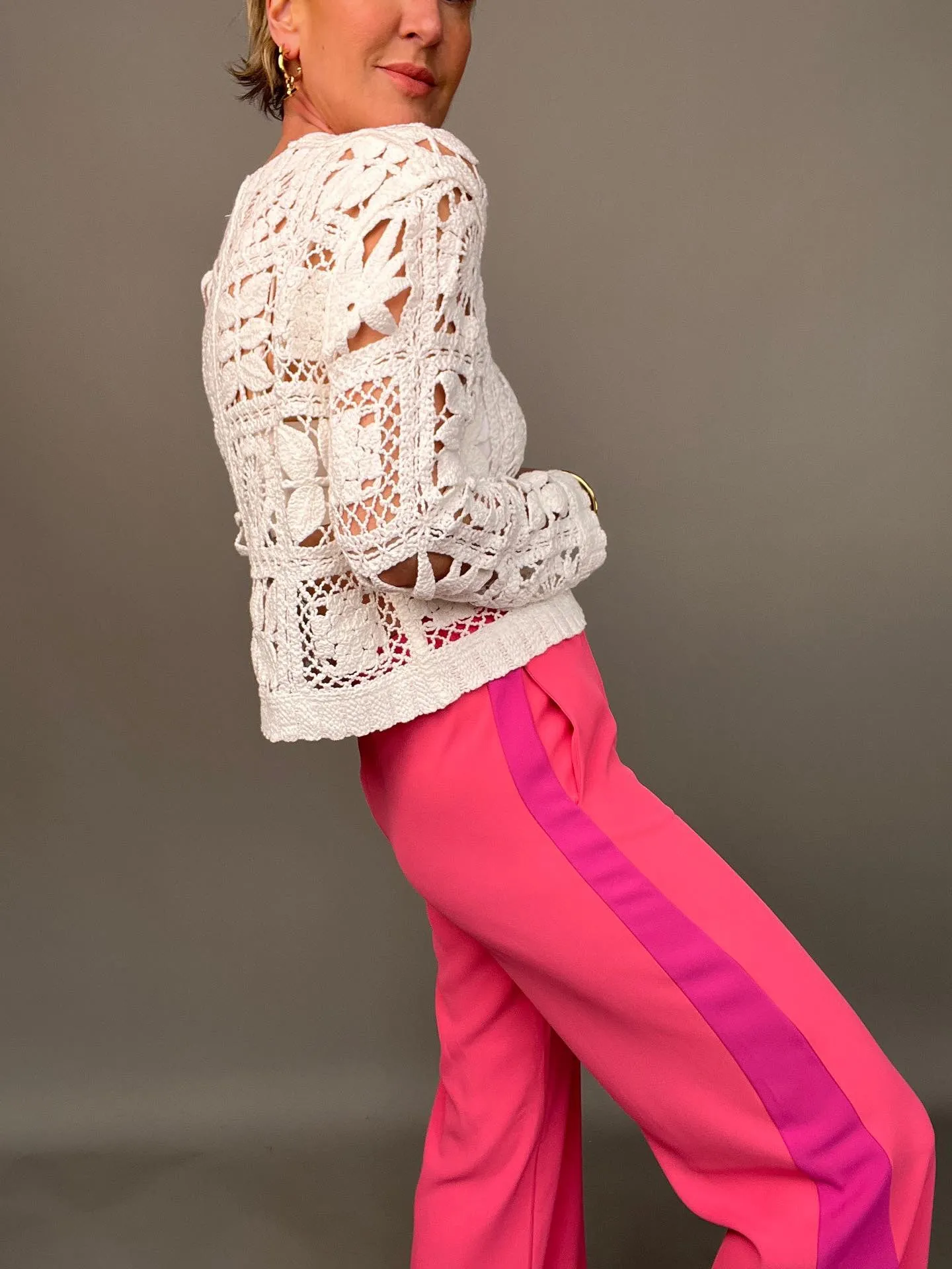 Stone Crochet Cardigan